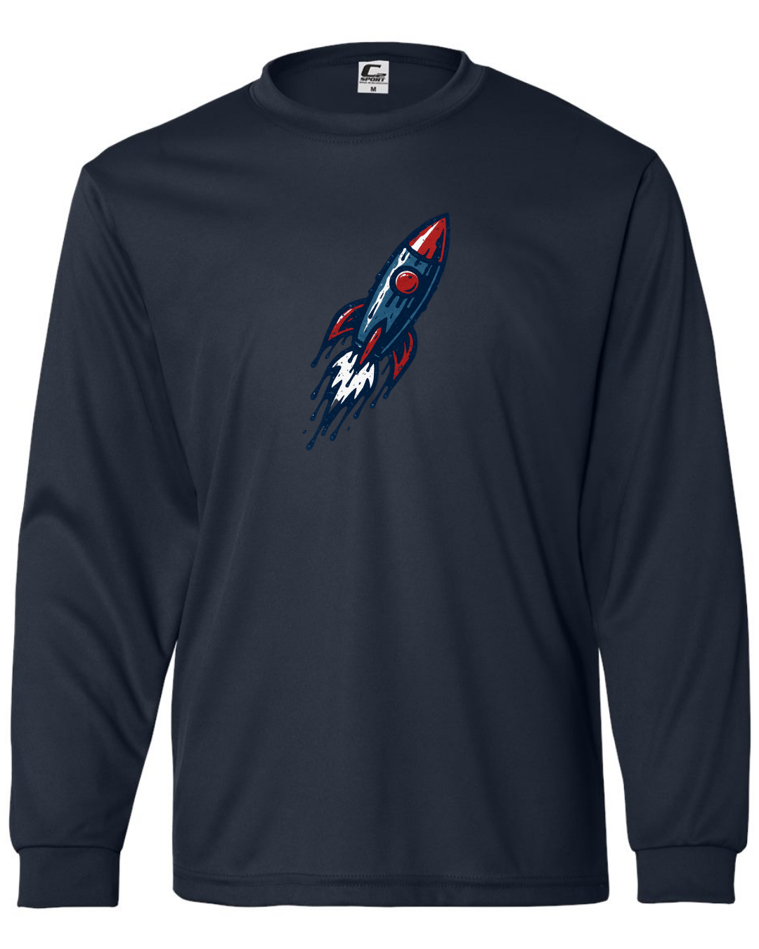 Navy Melted Rocket Shirts