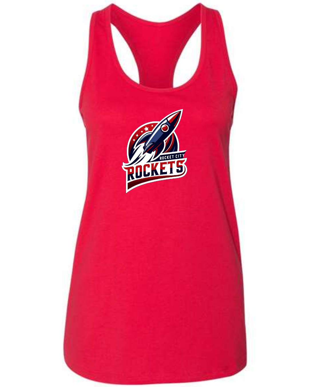 Bella+Canvas Racerback Tanks Rocket City Rockets Logo