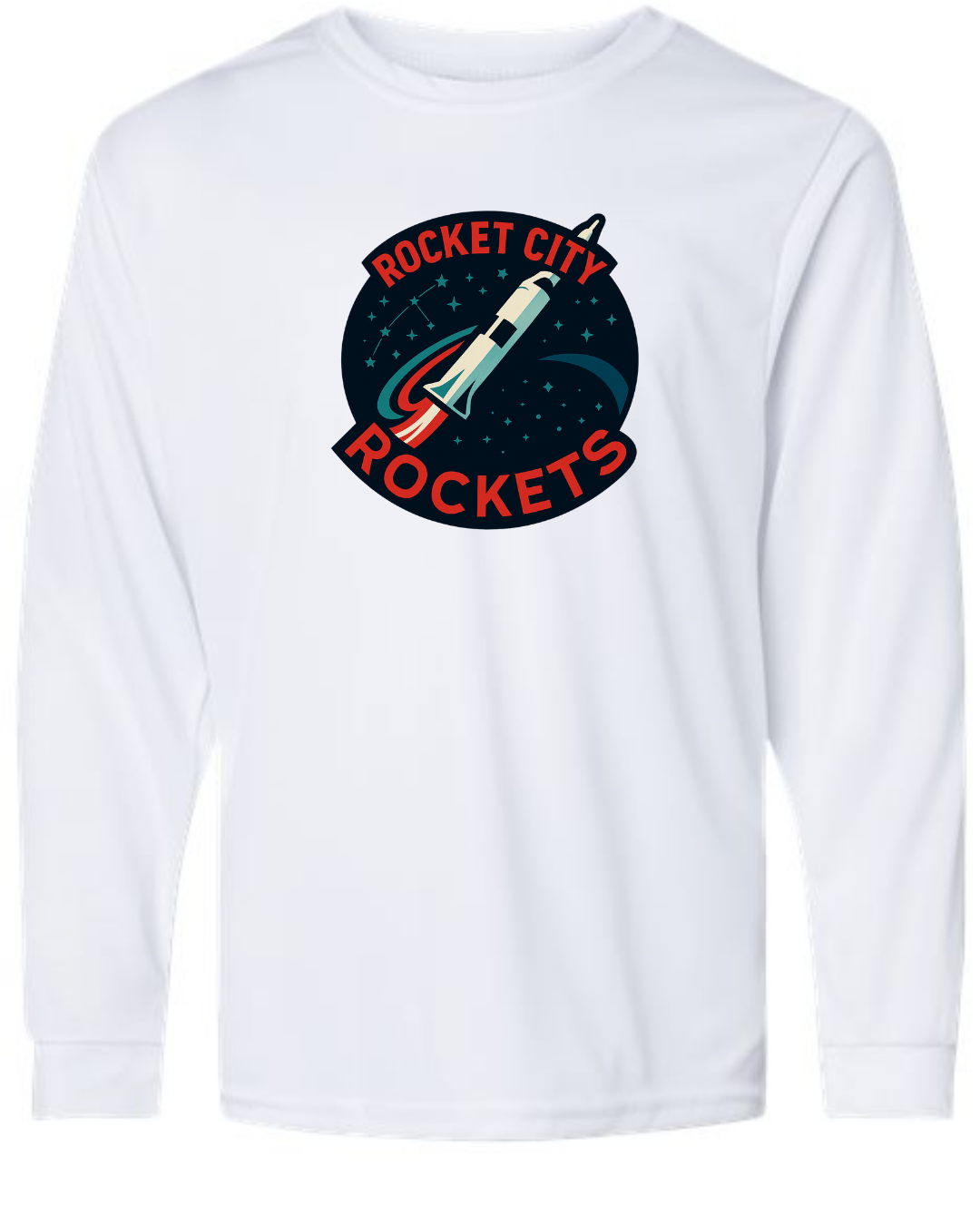 Rocket City Rockets New Design White Shirt