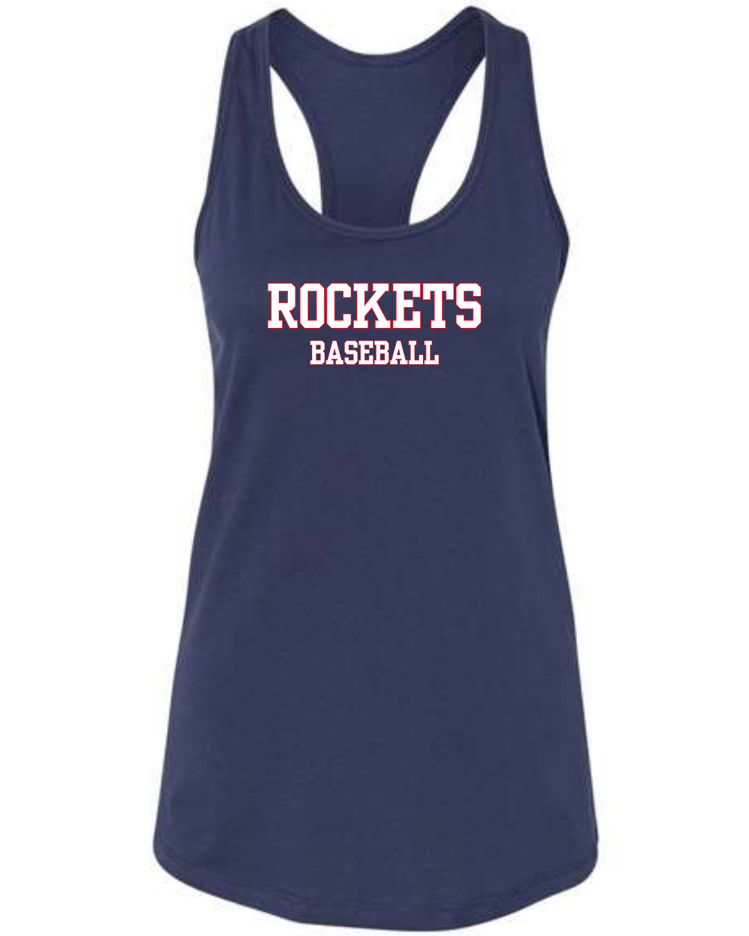 Bella+Canvas Racerback Tanks Rockets Baseball