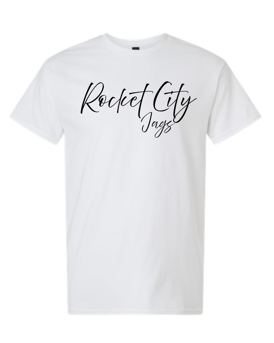 Rocket City Jags Script Shirt (Multiple Colors)
