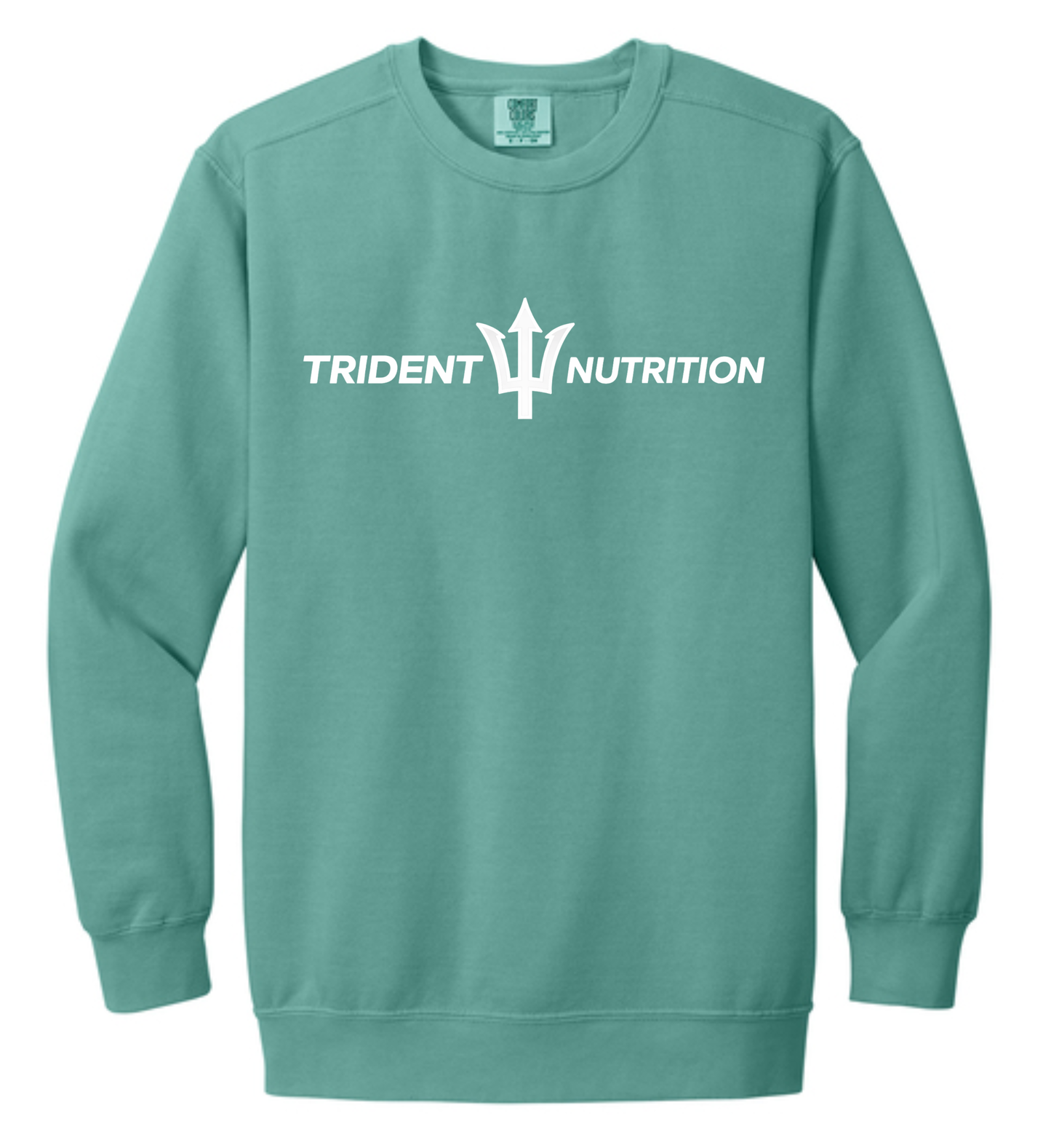 Trident Nutrition Seafoam Comfort Color Crewneck
