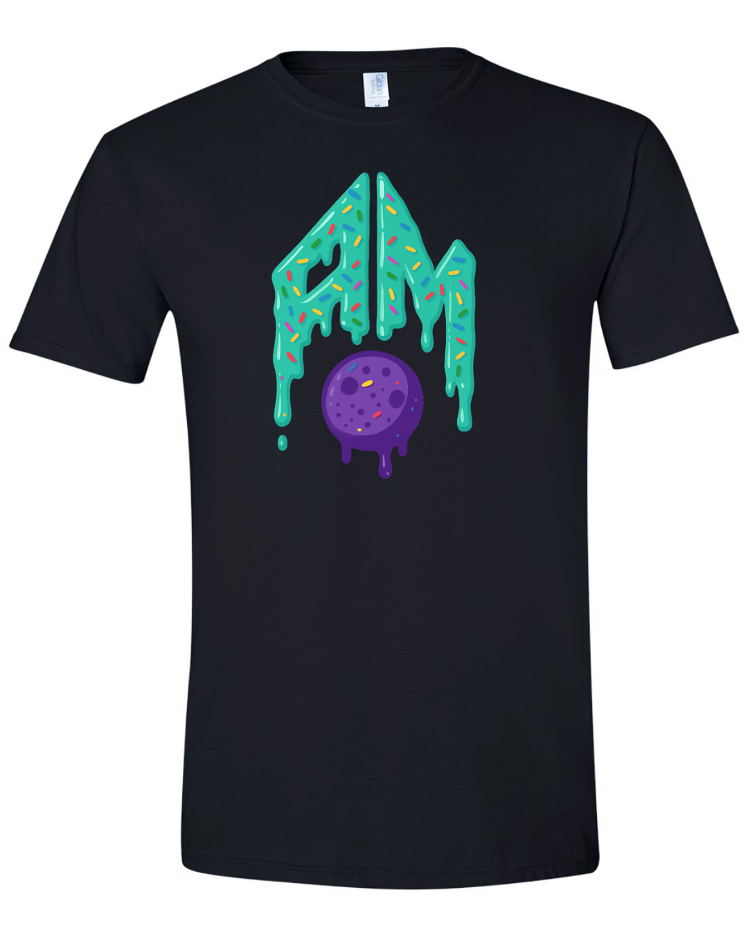 AM Green Drippy Logo Black and Purple