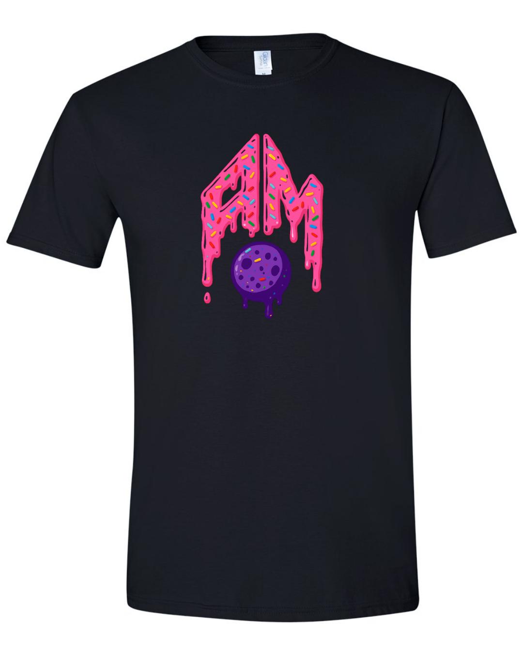 AM Pink Drippy Black and Purple