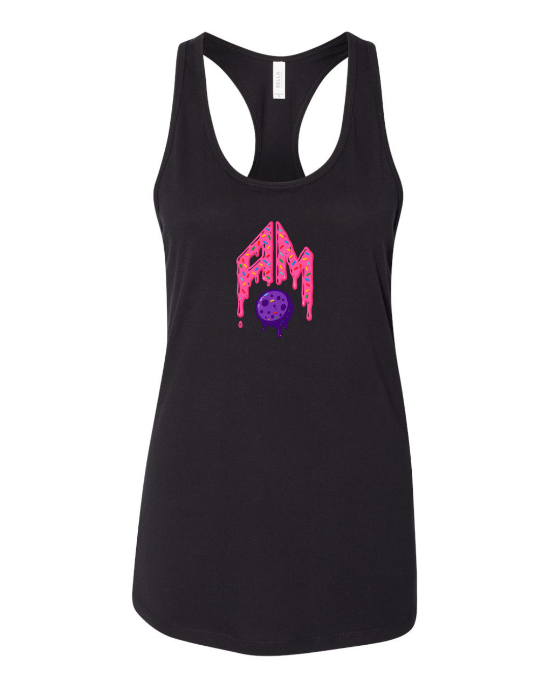 Bella+Canvas Raceback Tank AM Pink Drippy Multiple Colors