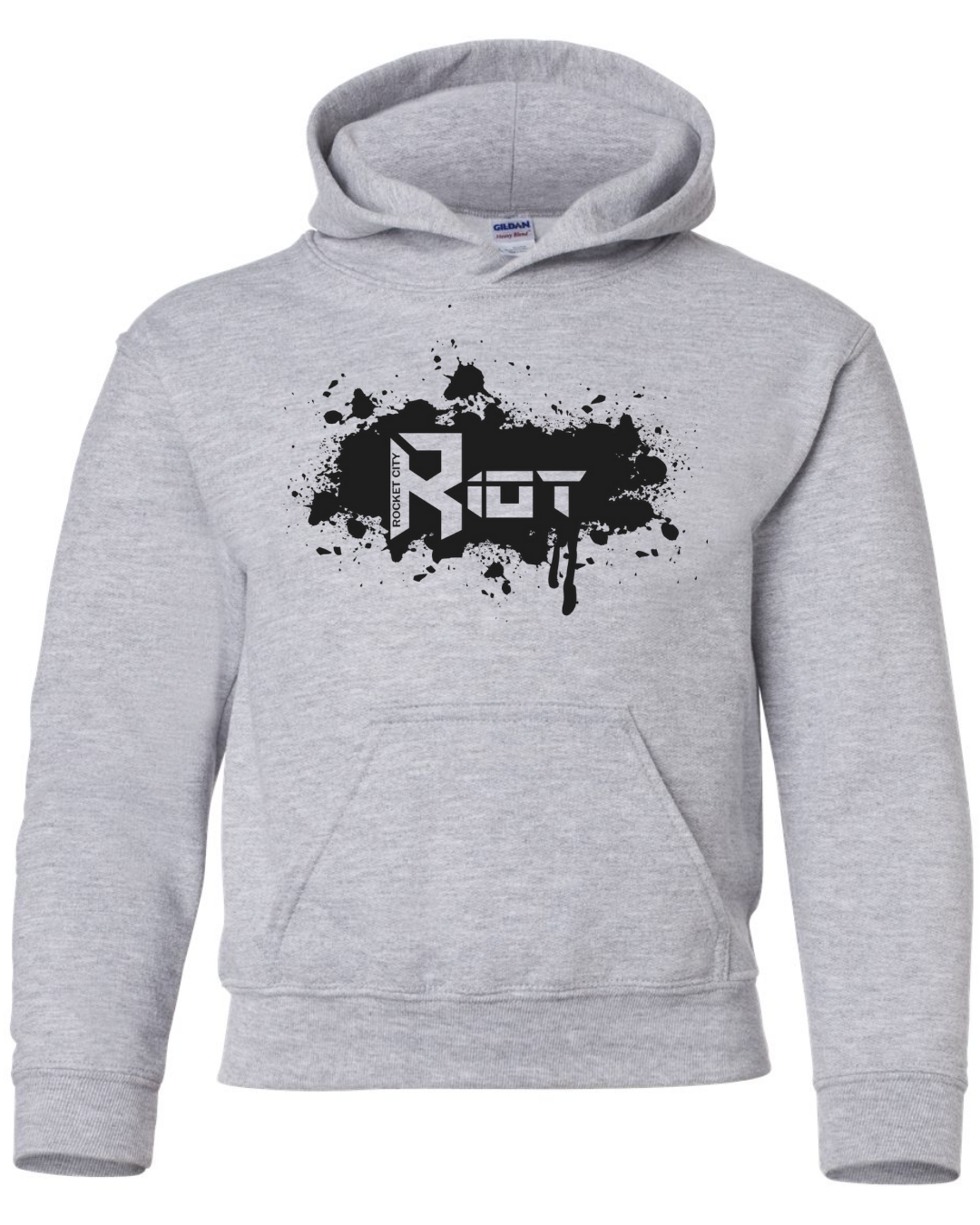 Black Riot Splash Hoodie Gray and Light Gray