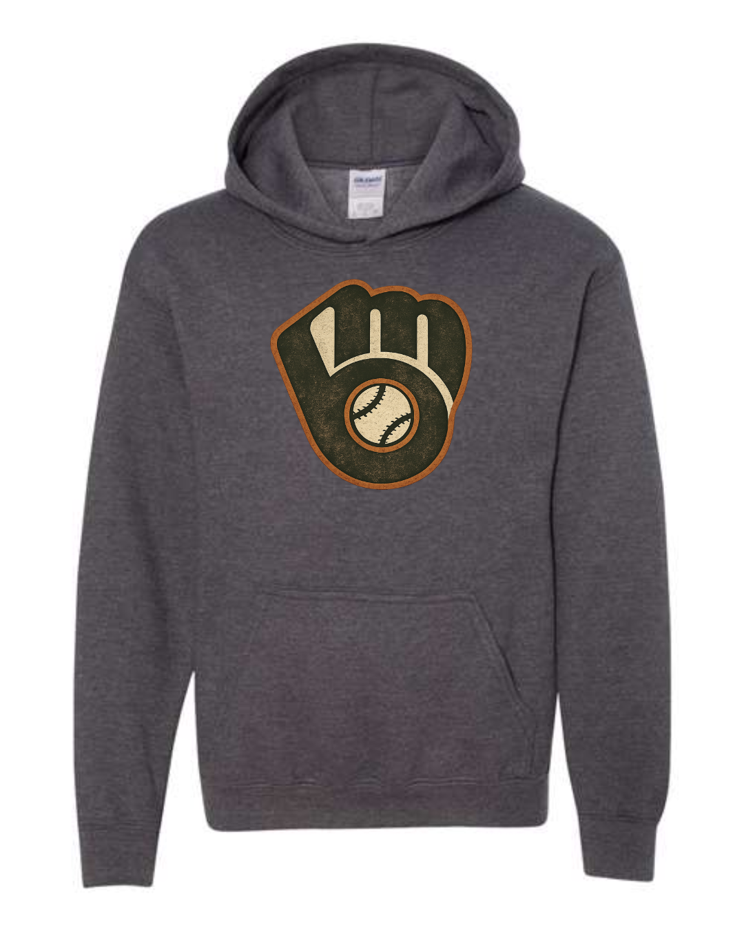*New for 2026* Dark Heather Rustic Mad City Logo Hoodie