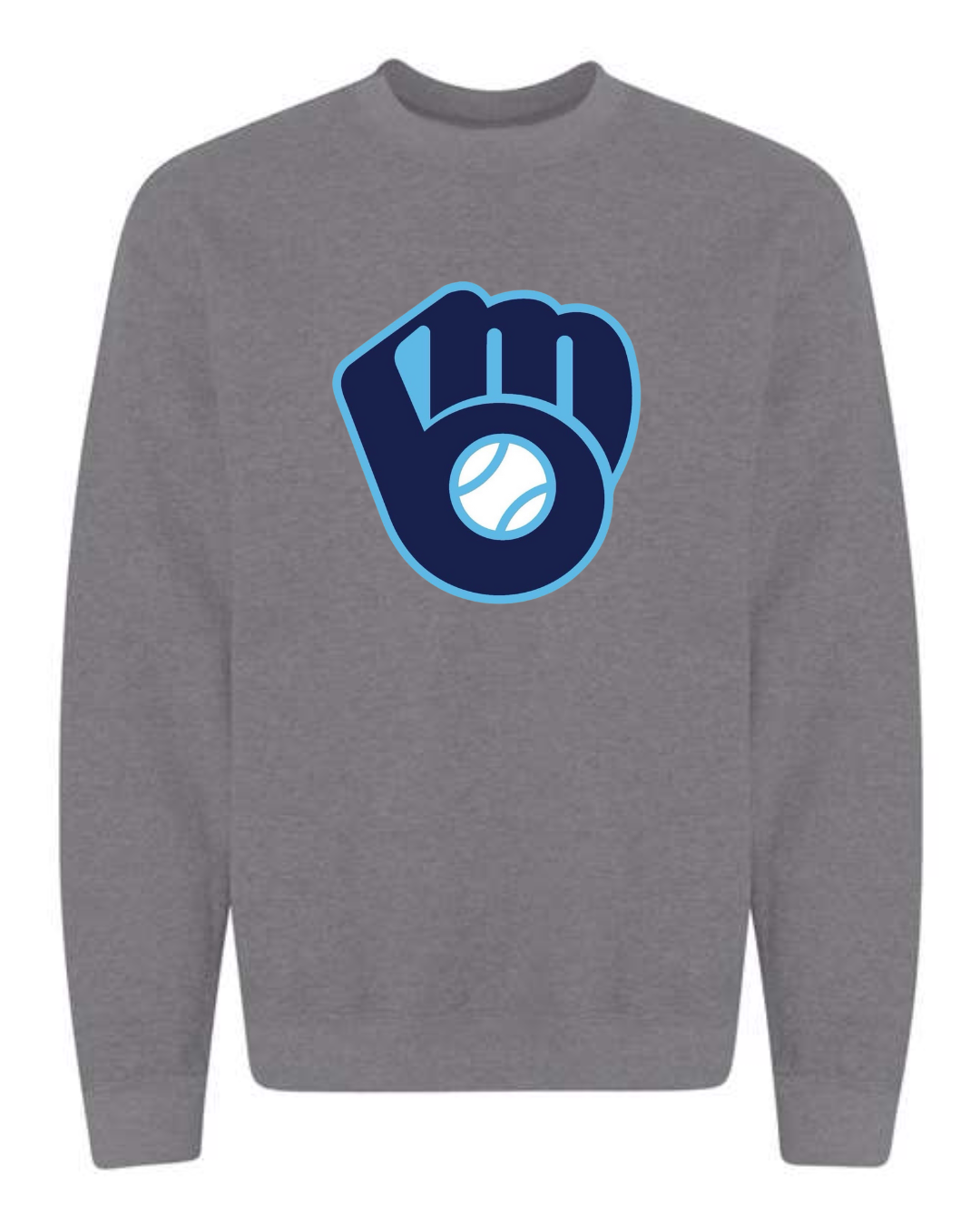 *New for 2026* Mad City Logo Heather Grey Crewneck