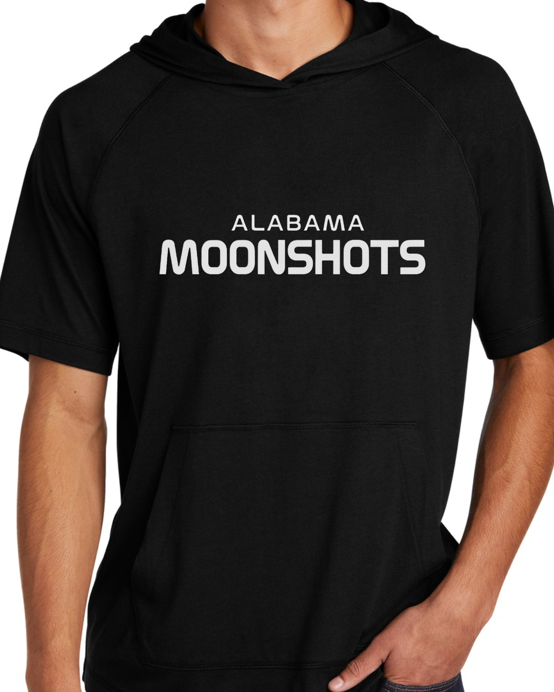 Black Adult Tri Blend Short Sleeve Hoodie Shirts Multiple Designs