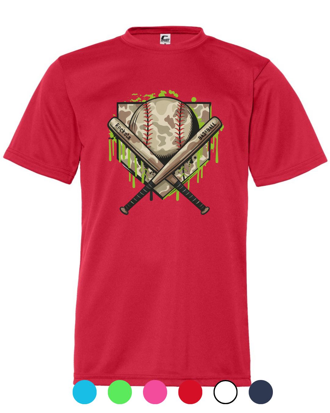 *New for 2026 Multiple Colors* Camo Cross Bats Shirt