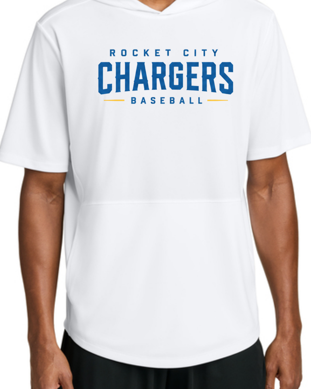 2026 Fall Collection - Chargers Boxed Poly Hooded Shirts (Navy/White Short and Long Sleeve)