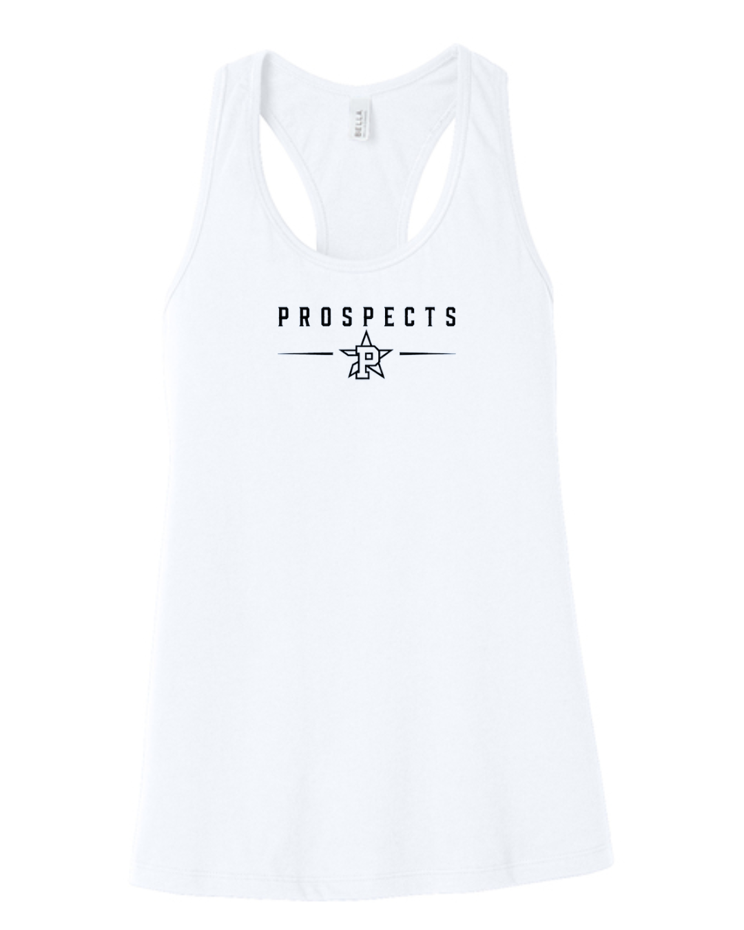 Bella Canvas Jersey Racerback Tank Navy/White