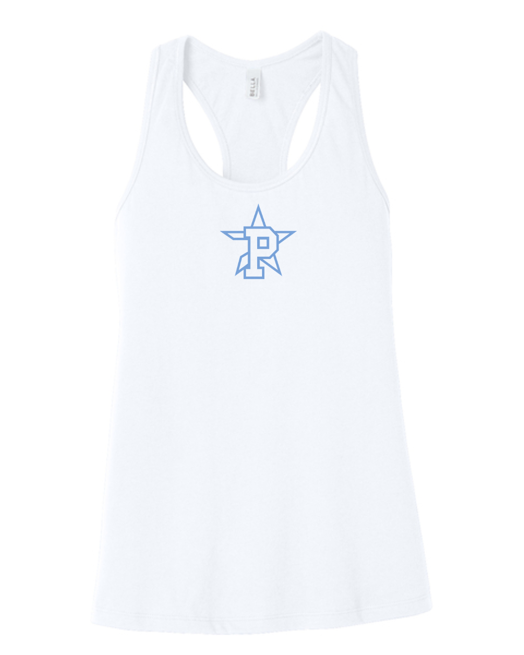 Bella Canvas Jersey Racerback Tank Navy/White