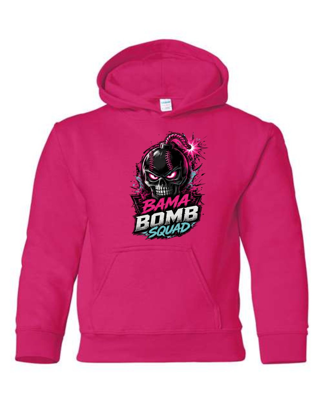 Bama Bomb Squad Bombs Away Hoodie (Black and Pink)