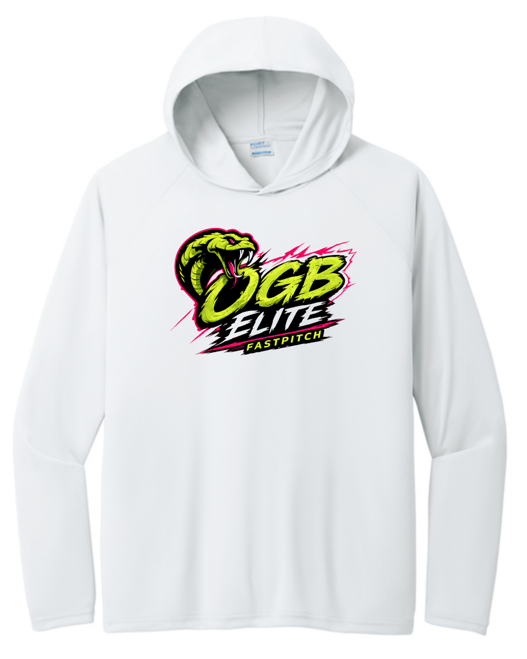 OGB Elite Fastpitch Long Sleeve Poly Shirts (Black and White)