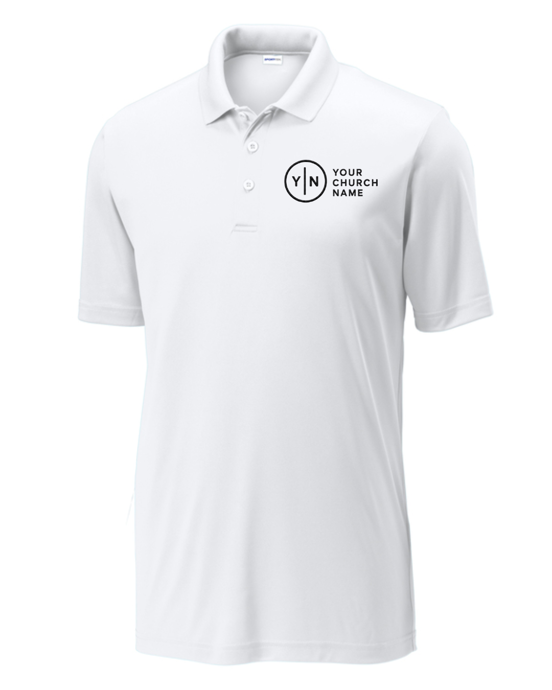 Church Sample Polo - White