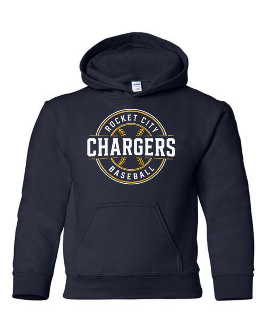 2026 Fall Collection - Chargers Circle Hoodie (Navy and Blue)