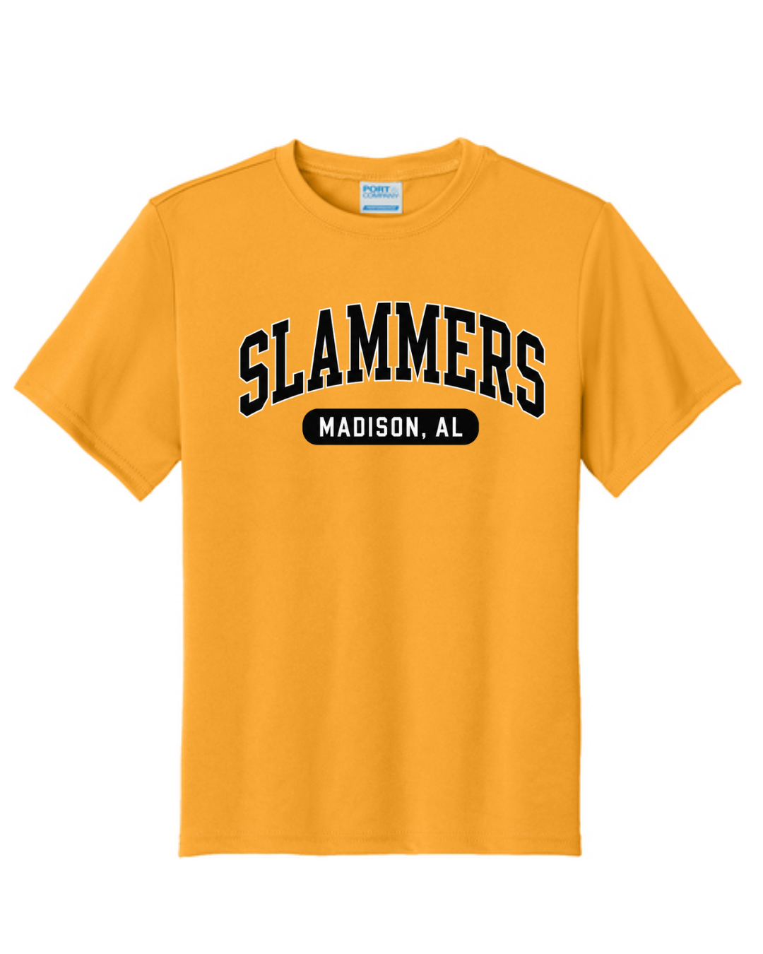 Slammers Madison, AL Shirt (Gold Black and White)