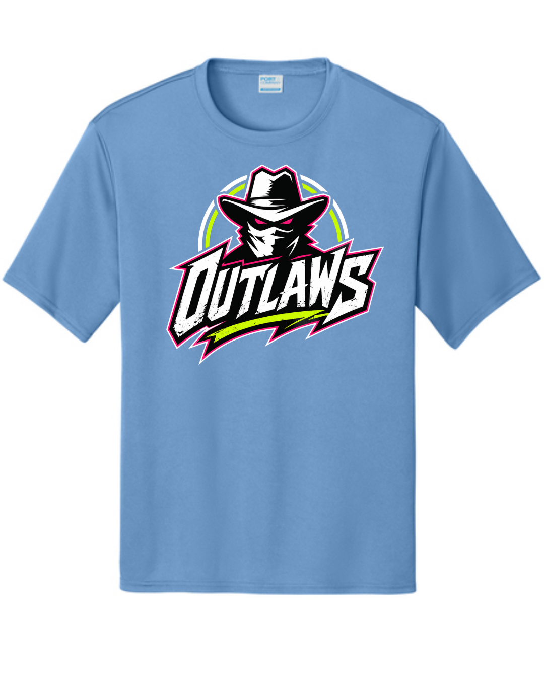 Outlaws Shirt (Black, Pink, Carolina Blue)