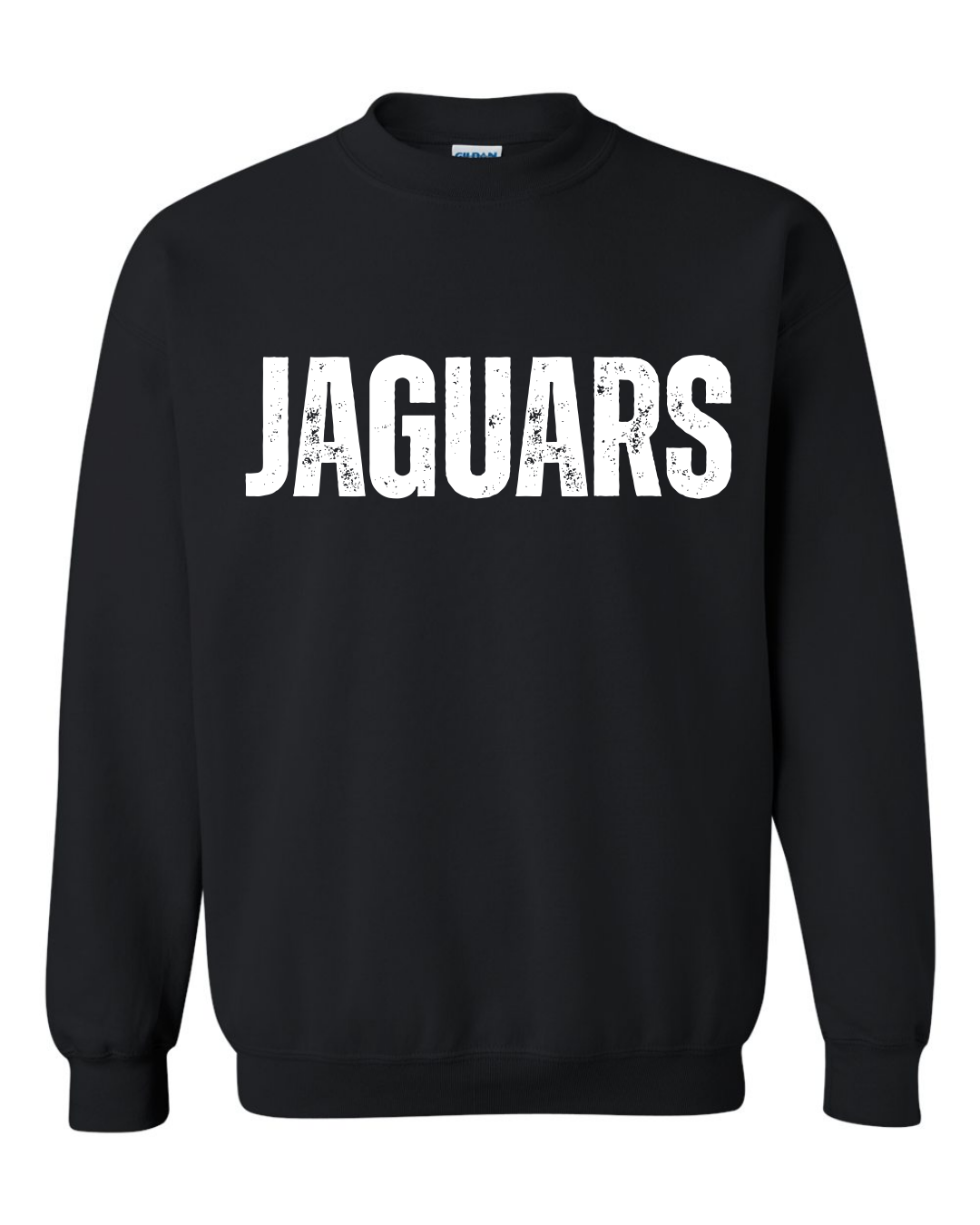 Jaguars Distress Block Crewneck (Multiple Colors)