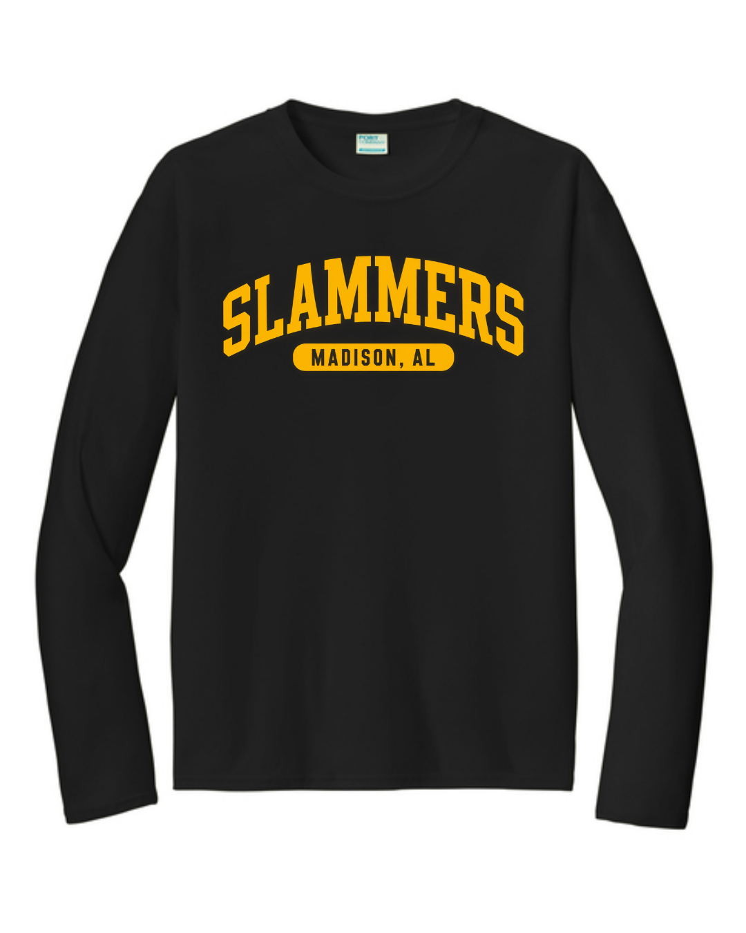 Slammers Madison, AL Long Sleeve Poly Shirt (Black and White)