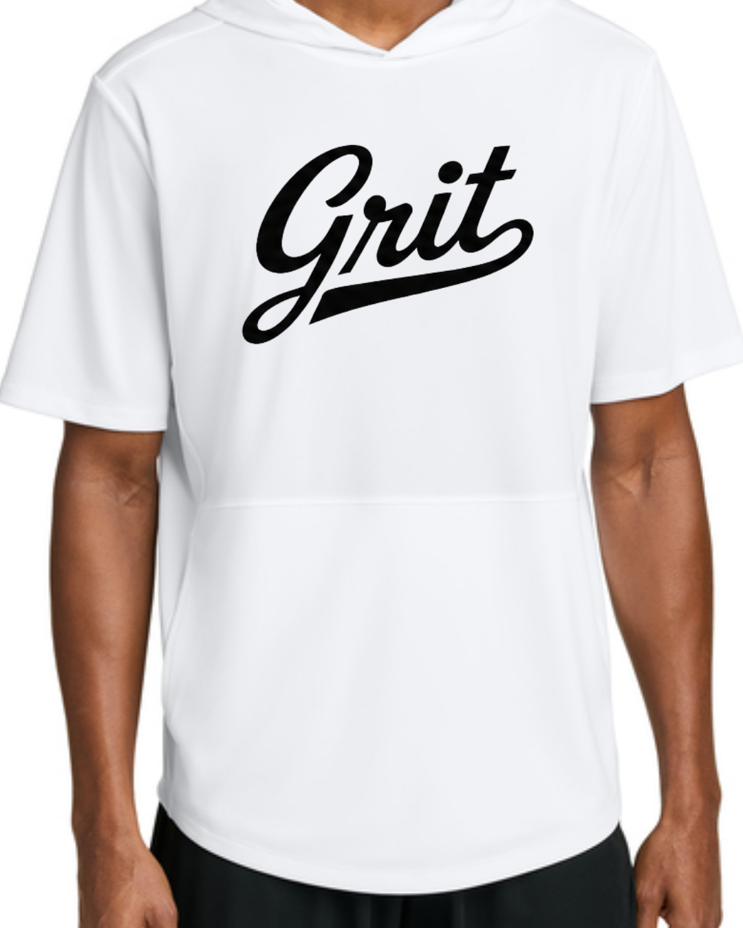 Grit - Hooded Poly Collection (Black/White Short and Long Sleeve)