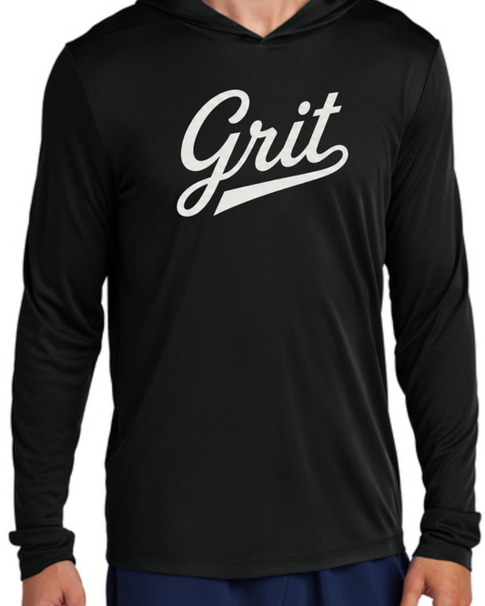 Grit - Hooded Poly Collection (Black/White Short and Long Sleeve)