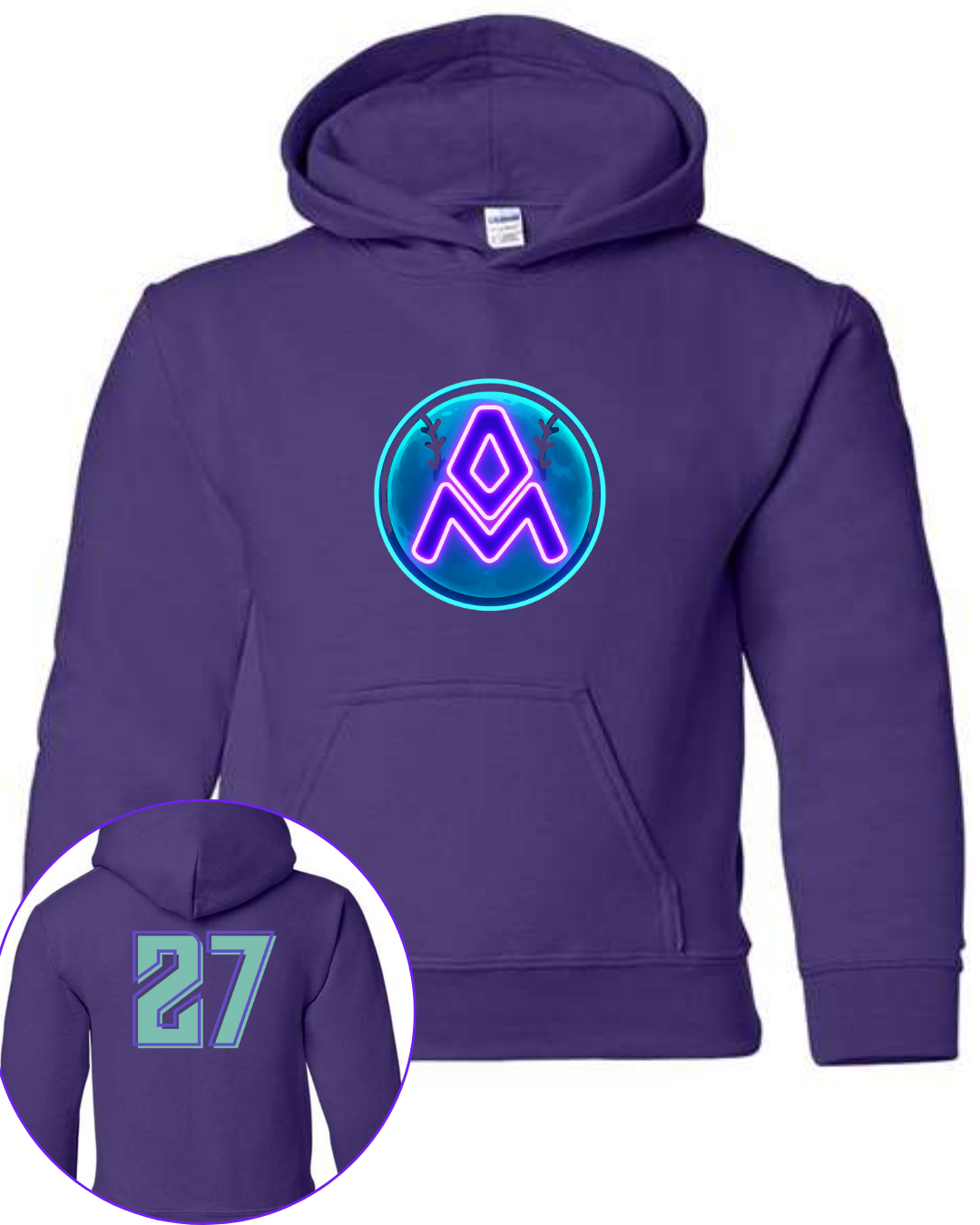 Multiple Color and Designs Numbered Hoodies and Shirts
