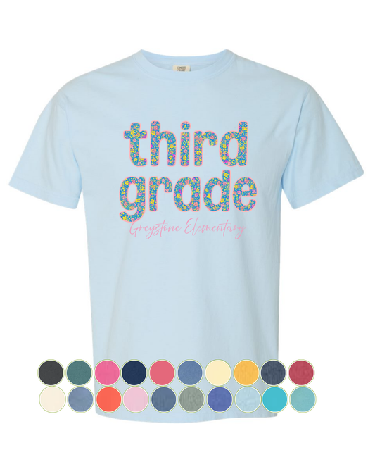 Comfort Colors Third Grade Shirts