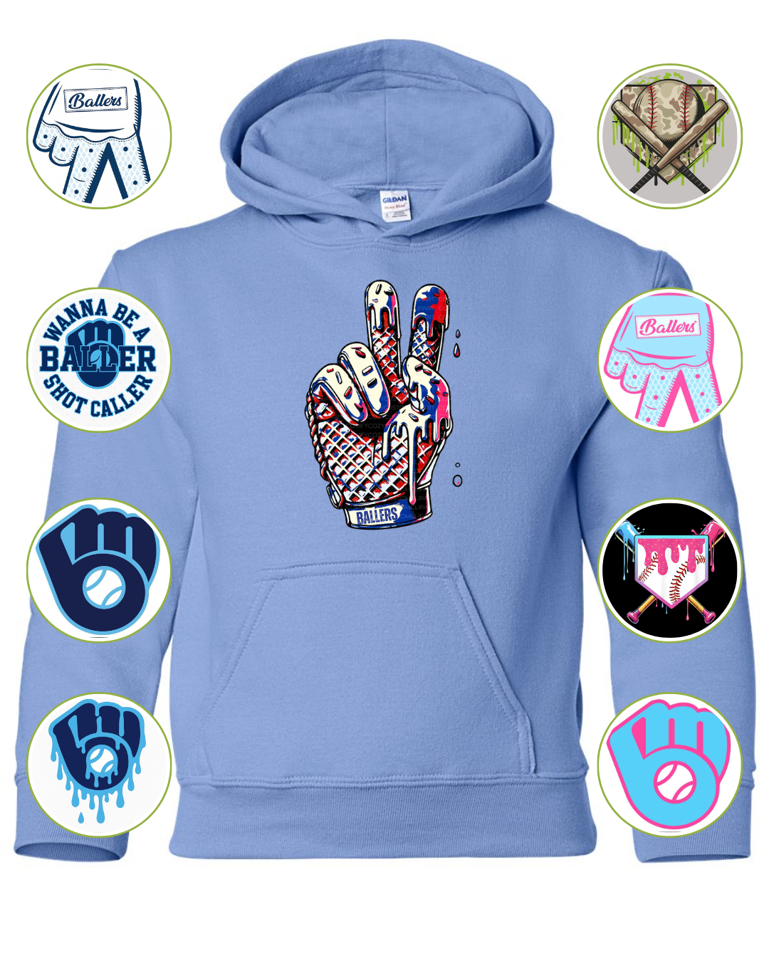 Columbia Blue Fleece Hoodie