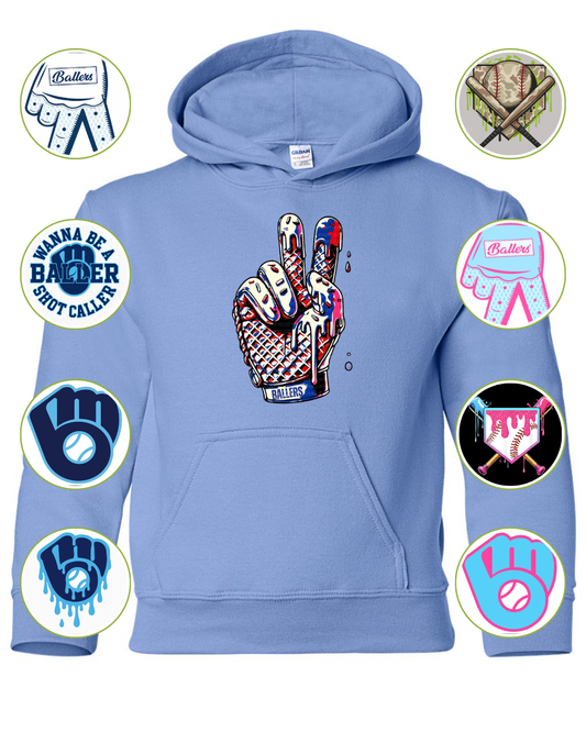 Columbia Blue Fleece Hoodie