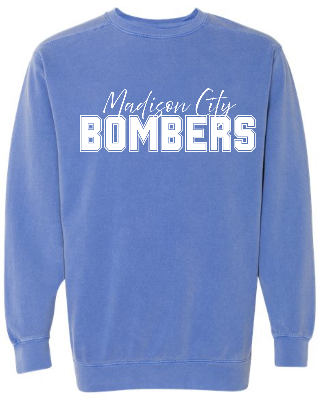 Comfort Colors Crewneck Bombers - Flo Blue