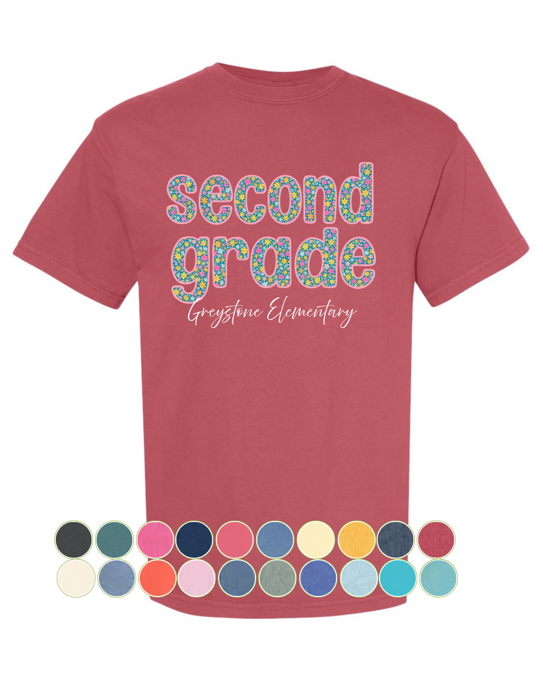 Comfort Colors Second Grade Shirts