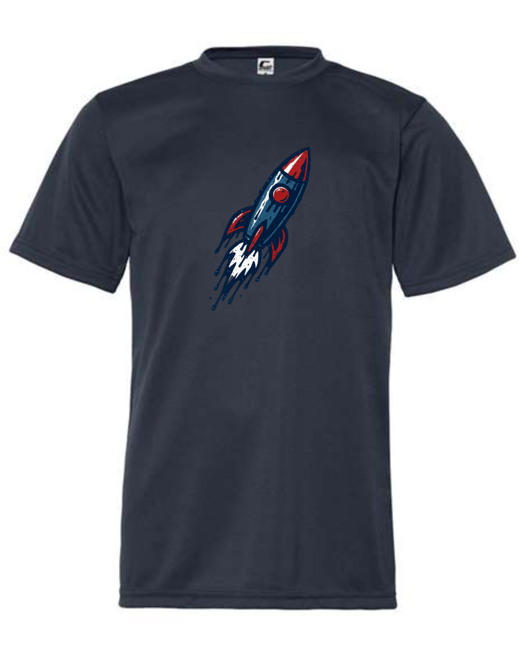 Navy Melted Rocket Shirts
