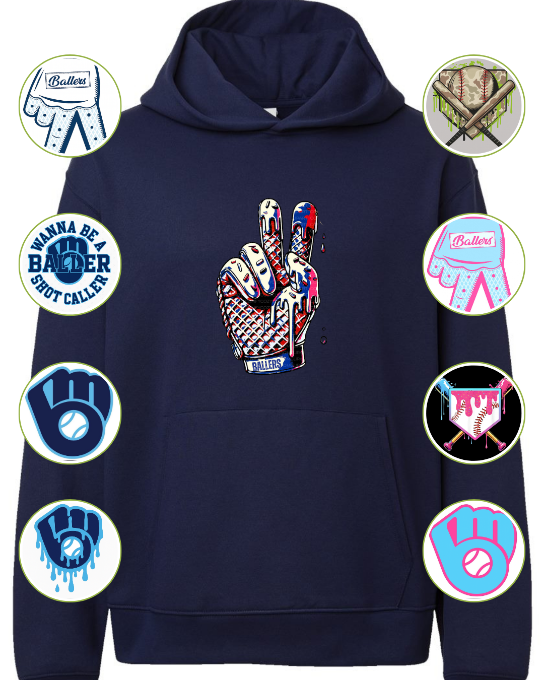 Navy Fleece Hoodie