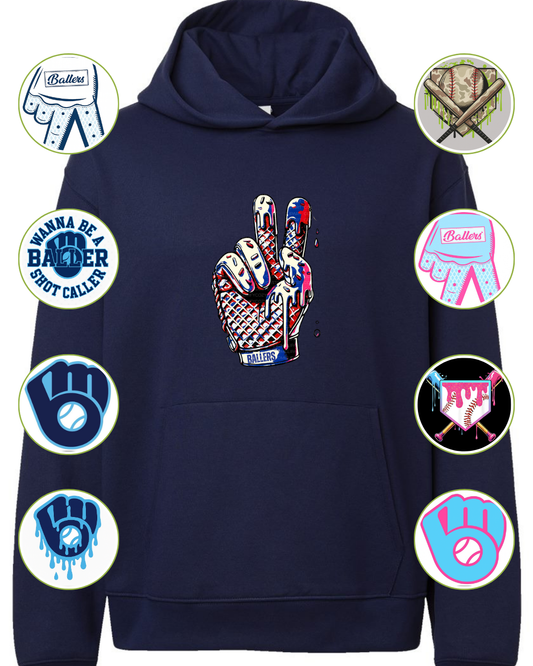 Navy Fleece Hoodie