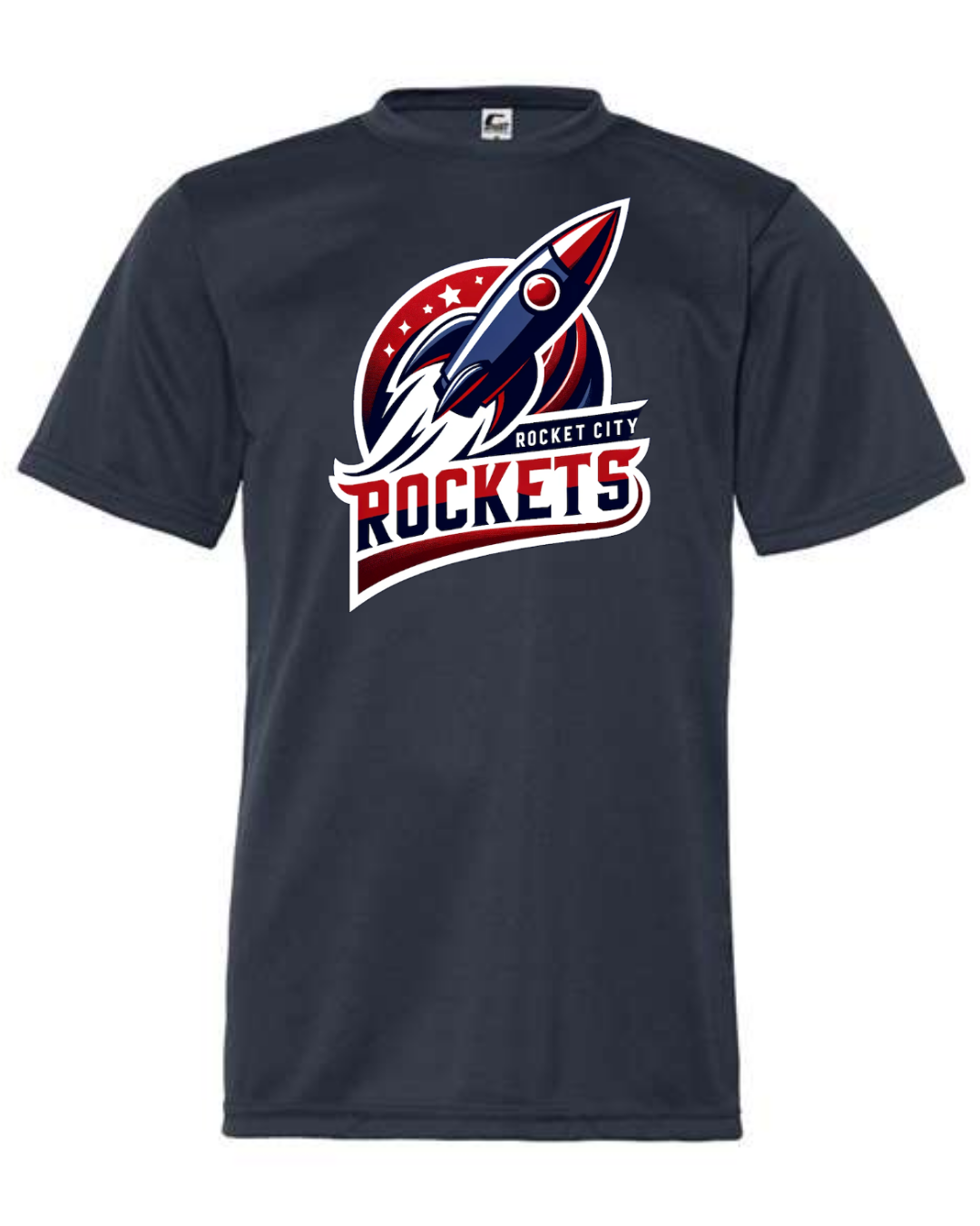 Rocket City Rockets Logo Navy Shirts