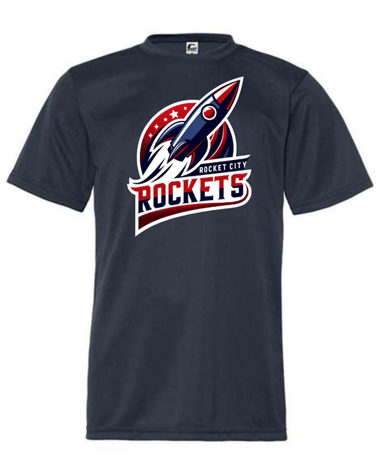 Rocket City Rockets Logo Navy Shirts
