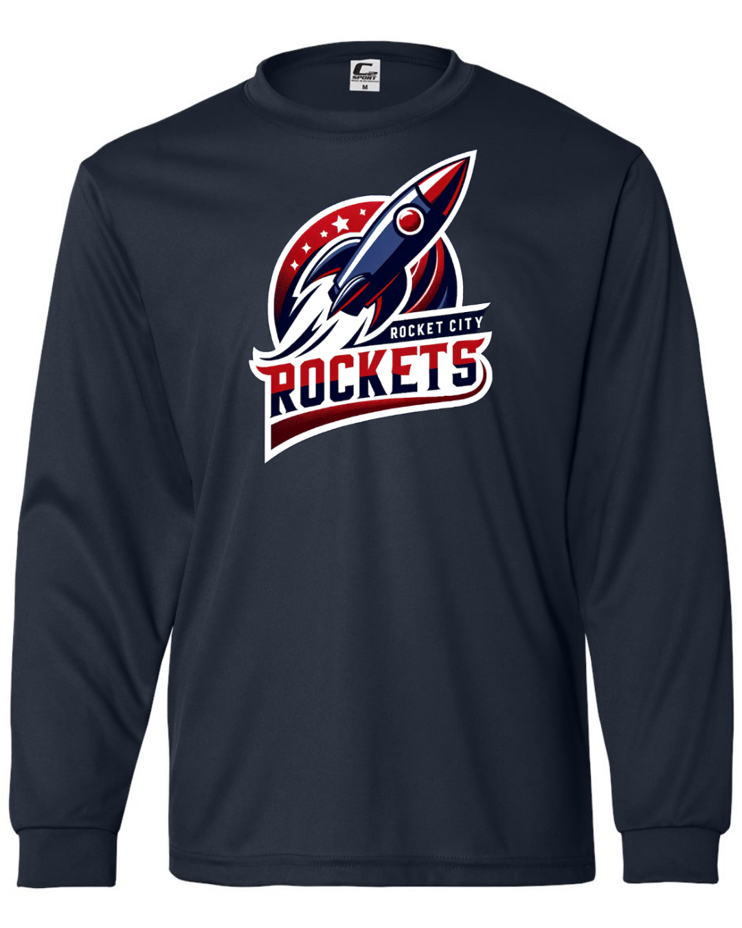 Rocket City Rockets Logo Navy Shirts