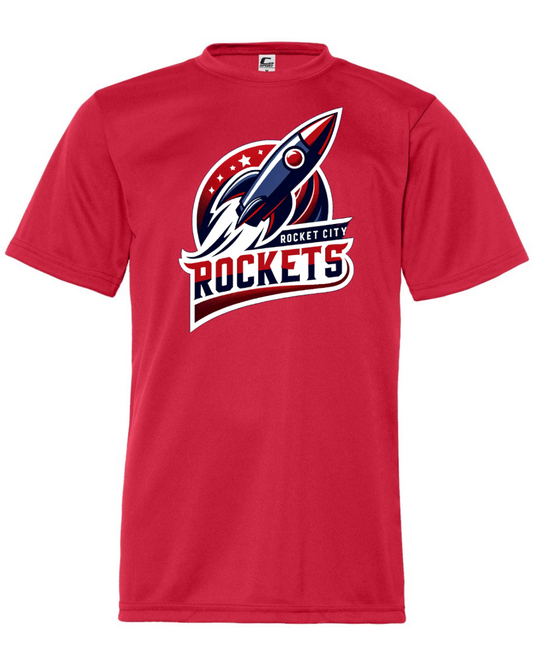 Rocket City Rockets Logo Red Shirts
