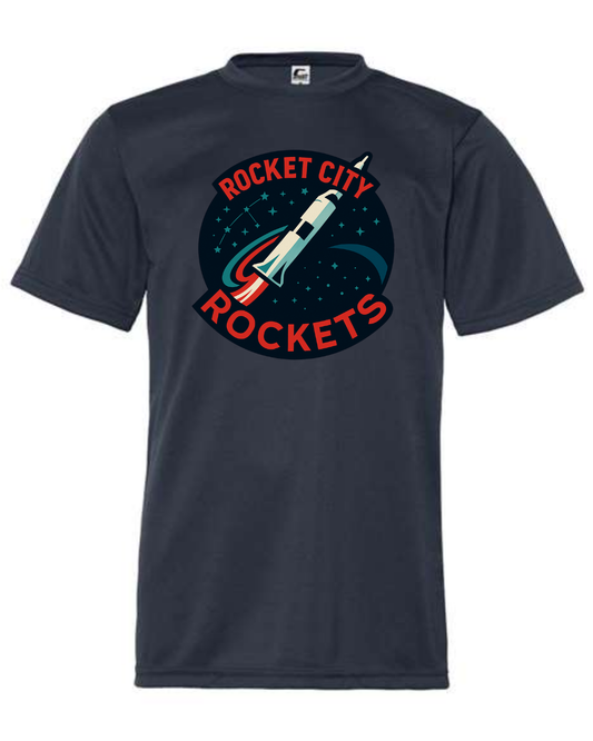 Rocket City Rockets Logo Navy Shirts