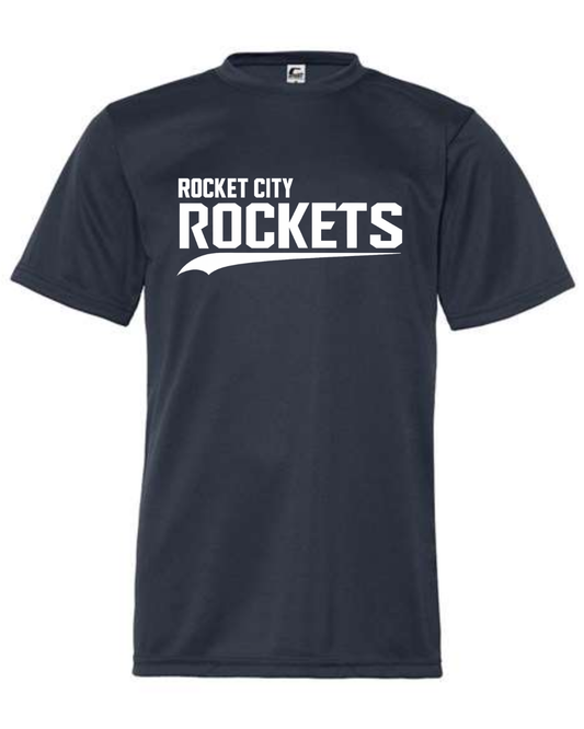 Rocket City Words Navy Shirts