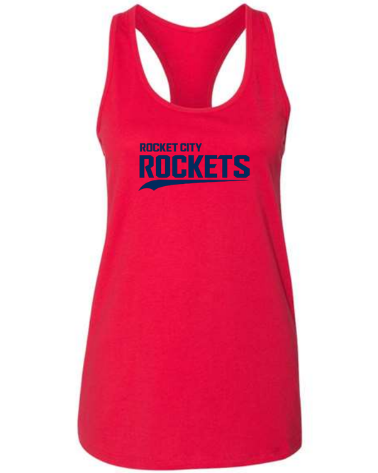 Bella+Canvas Racerback Tanks Rocket City Words