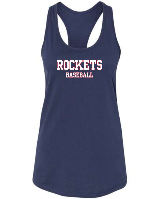 Bella+Canvas Racerback Tanks Rockets Baseball