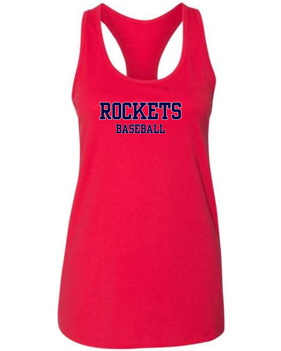 Bella+Canvas Racerback Tanks Rockets Baseball
