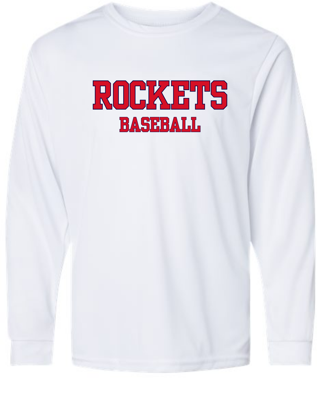 Rockets Baseball Shirt White