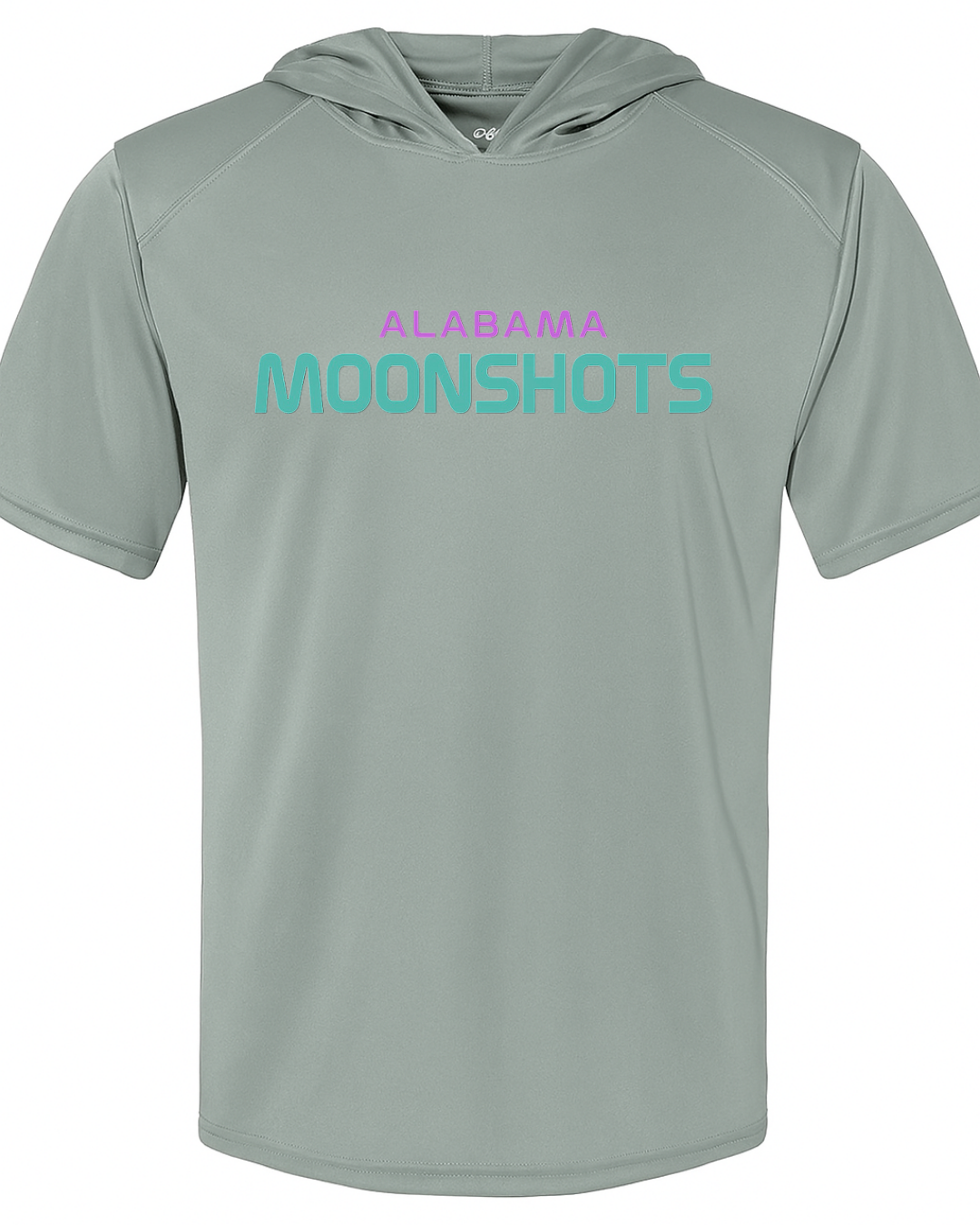Grey Short Sleeve Tri Blend Hooded Shirts Multiple Designs