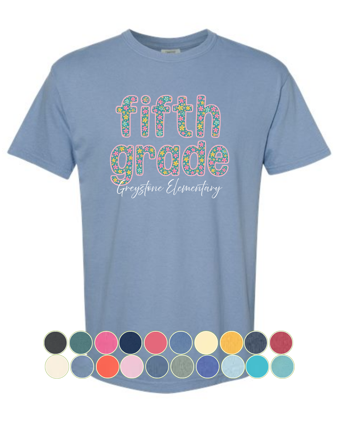 Comfort Colors Fifth Grade Shirts