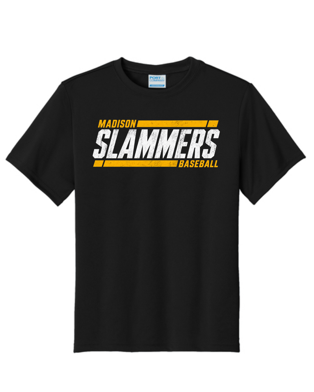 Slammers Baseball Shirt (Gold Black and White)