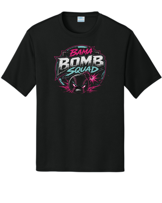 Bama Bomb Squad Logo Shirt (Black and Pink)
